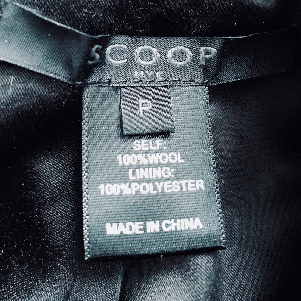 Scoop NYC Long Sleeve Boiled Wool Coat - Picture 7 of 8